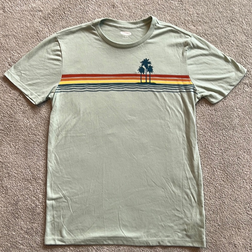 Light sea foam green graphic t-shirt